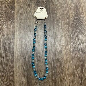 Carol for Eva Graham Blue Bead Necklace